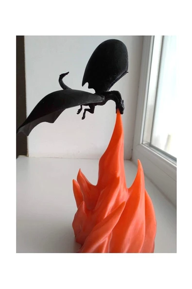 TuransoyCraft Game Of Thrones Drogon Ateş Püsküyor Dekoratif Biblo 20 Cm ürün görseli 1