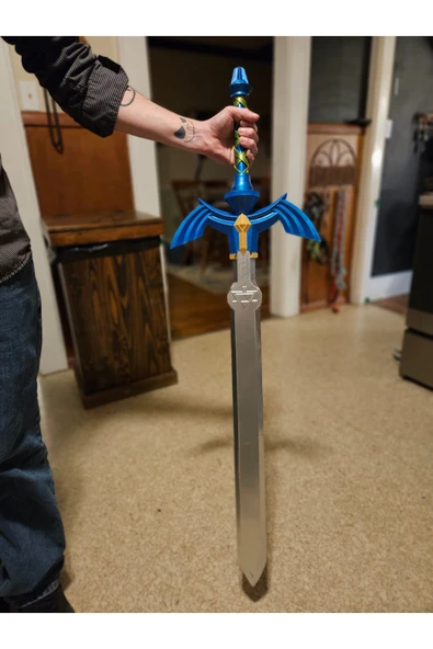 TuransoyCraft Legend of Zelda Master Sword Legend of Zelda Usta Kılıcı Gerçek Boy ürün görseli 1