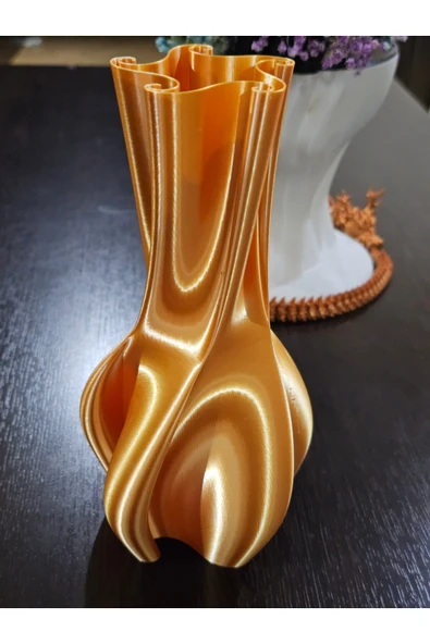 TuransoyCraft Spiral Dekoratif Modern Vazo 25 Cm ürün görseli 1