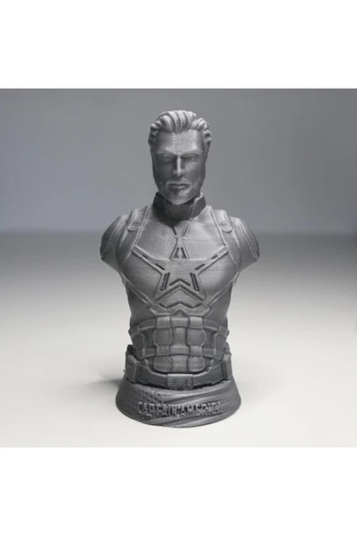 TuransoyCraft Captain America Büst 10cm Infinity Wars - Resim 4