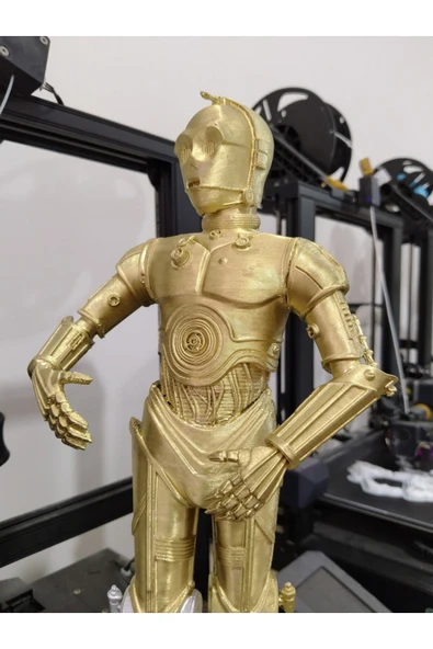 TuransoyCraft C3po Star Wars Boyalı Figür 25 Cm (dev Boy) ürün görseli 1