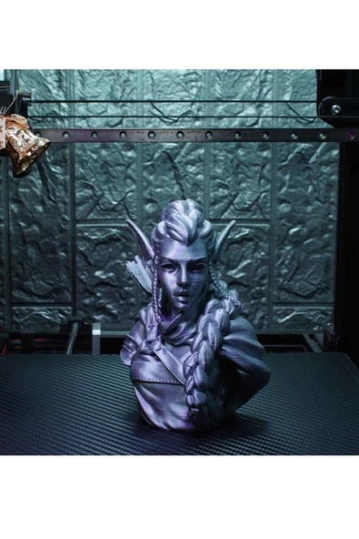 TuransoyCraft Okçu Kadın Elf 10cm Büst - Resim 5