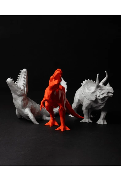 TuransoyCraft Jurassic Park Dinozor Oyuncak Seti Oyuncak Dinozor Hayvan Seti 3 Parça 13 cm ürün görseli 1