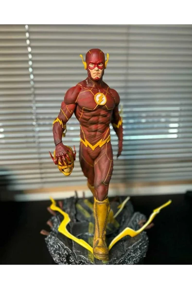 TuransoyCraft DC Comics Flash Obje Avengers The Flash Figür 25CM Büyük Boy ürün görseli 1