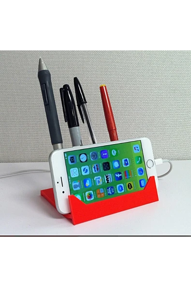 TuransoyCraft Dekoratif Telefon Tutuculu Kalemlik ürün görseli 1