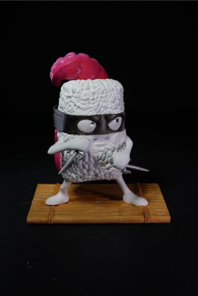 TuransoyCraft Japon Ninja Suşi Karakter Tunatello Tako Masaüstü Dekoratif Figür ürün görseli 1