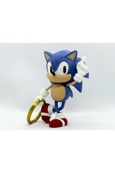 TuransoyCraft Kirpi Sonic Boyalı Figür 12 Cm ürün görseli 1
