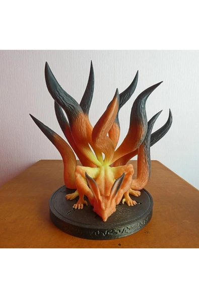 TuransoyCraft Naruto 9 Kuyruklu Şeytan Tilki Boyalı Figür 15 cm ürün görseli 1