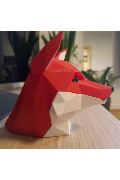 TuransoyCraft Tilki Başı Büst Fox Head ürün görseli 1