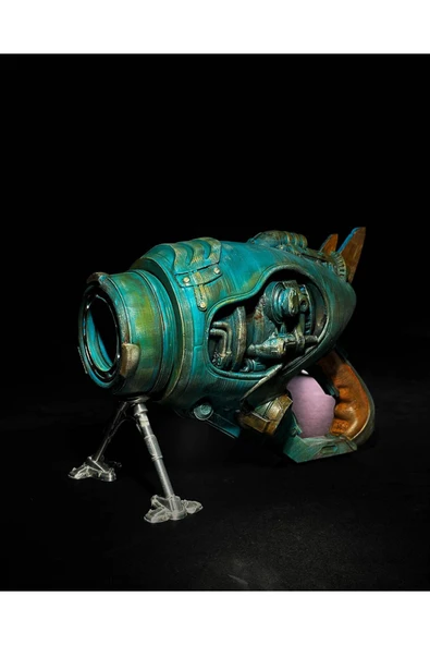 TuransoyCraft Rick And Morty Uzay Silahı Uzaylı Silahı Standlı Oyuncak 15CM ürün görseli 1