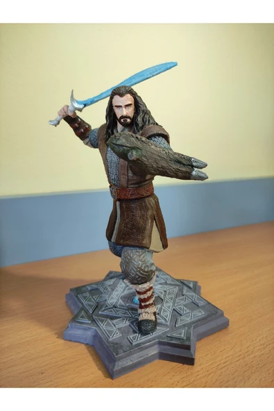 TuransoyCraft Thorin Meşe kalkan Yüzüklerin Efendisi Lotr Boyalı Figür 25 Cm büyük Boy ürün görseli 1