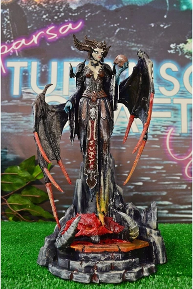 TuransoyCraft Lilith Diablo IV Zaferin Ardından Boyalı Figür 25 CM (BÜYÜK BOY) ürün görseli 1