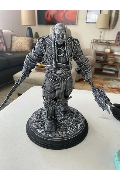 TuransoyCraft Varok Saurfang World Of Warcraft Boyalı Figür 20 cm Dev Boy ürün görseli 1
