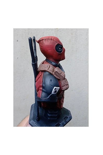 TuransoyCraft Deadpool Immortal Boyalı Büst 12 cm - Resim 3