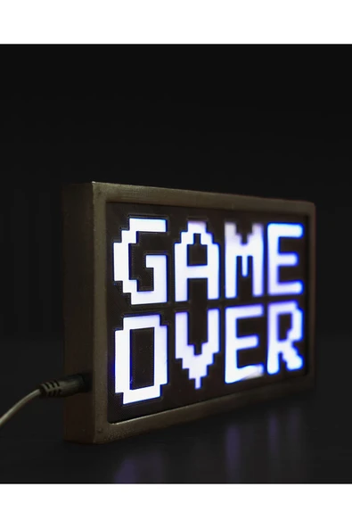 TuransoyCraft Game Over Masa Lambası (10 Cm Yükseklik, 20 Cm Genişlik) ürün görseli 1