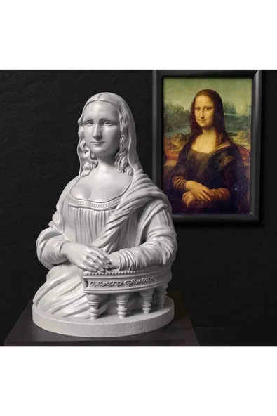 TuransoyCraft Mona Lisa La Gioconda Yüksek Detaylı Heykel ürün görseli 1