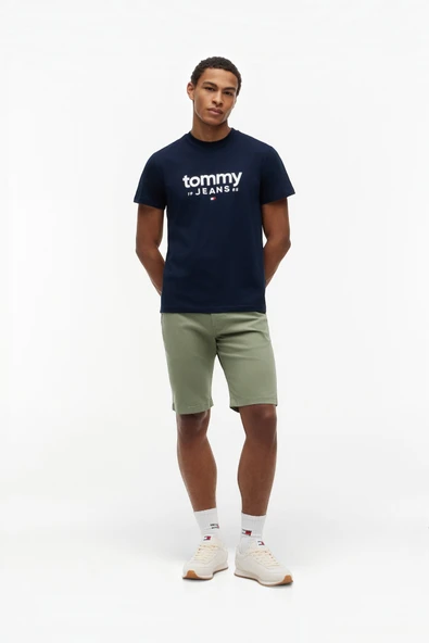 TJM SLIM GRAPHIC TEE EXT Erkek Mavi T-Shirt - DM0DM23376 ürün görseli 1