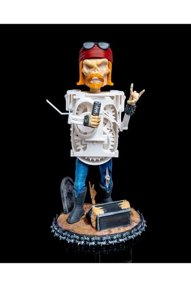 TuransoyCraft Mechanic - Ozzy Os-Bone Boyalı Figür 15 Cm ürün görseli 1