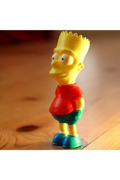 TuransoyCraft Bart Simpson Simpsons Simpsonlar Boyalı Figür 10 Cm ürün görseli 1