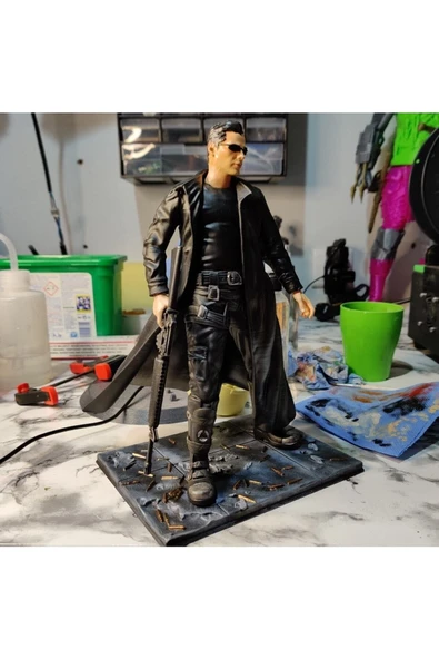 TuransoyCraft The Matrix Neo Boyalı Figür 25 cm Dev Boy - Resim 7