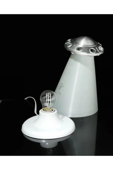 TuransoyCraft Uzaylı UFO Masa Lambası 20 cm Dev Boy - Resim 3