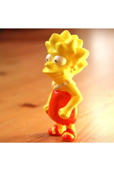 TuransoyCraft Lisa Simpson Simpsons Simpsonlar Boyalı Figür 7 Cm ürün görseli 1