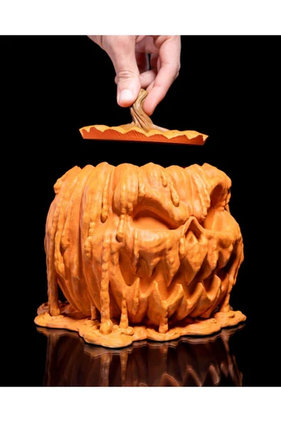 TuransoyCraft Cadılar Bayramı Scary Balkabağı Şekerlik ürün görseli 1
