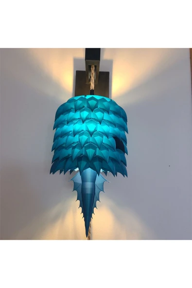 TuransoyCraft Dragon Duvara Asılı Dekoratif Lamba Aplik 20 Cm ürün görseli 1