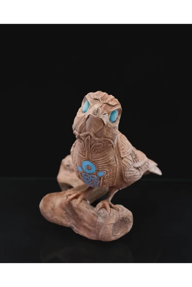 TuransoyCraft Marvel Odin Thor Hugin Munin İskandinav Dekoratif Munin Figür Büyük Boy ürün görseli 1
