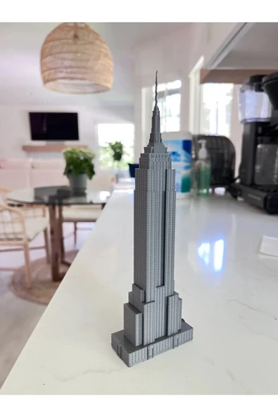 TuransoyCraft Empire State Binası Biblo 20 Cm - Resim 3