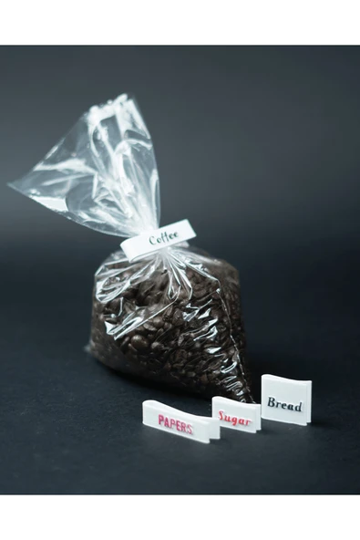 TuransoyCraft İsme Özel Paket Poşet Mandalı Klipsi 4 Parça Ambalaj Torba Paket Kapatma Aparatı ürün görseli 1