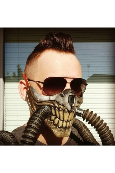 TuransoyCraft Immortan Joe Ölümsüzü Joe Maskesi Mad Max (HORTUMLAR DAHİL) ürün görseli 1