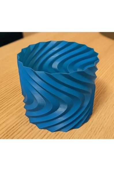 TuransoyCraft Distortion Dekoratif Vazo & SAKSI Büyük Boy (PLASTİKTİR 20 CM ÇAP 17 CM YÜKSEKLİK) ürün görseli 1