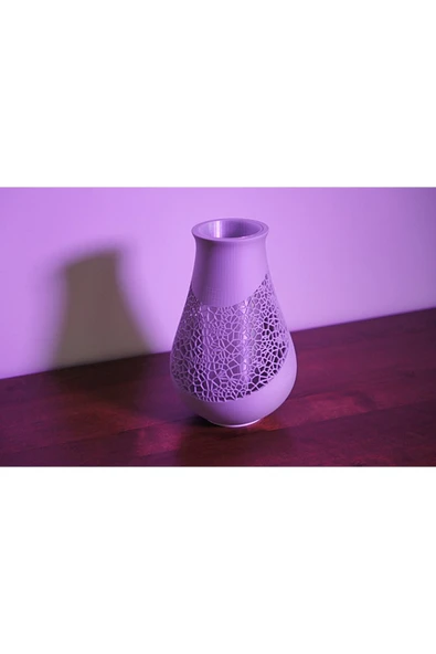 TuransoyCraft Voronoi Indecisive Modern Vazo 15 Cm (SERT PLASKTİK) ürün görseli 1