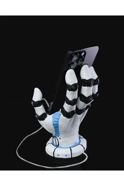 TuransoyCraft Robot El Figürlü Telefon Tutucu (Şarj Bölmeli) ürün görseli 1