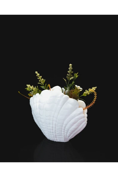 TuransoyCraft Deniz Kabuğu Vazo 13 Cm ürün görseli 1