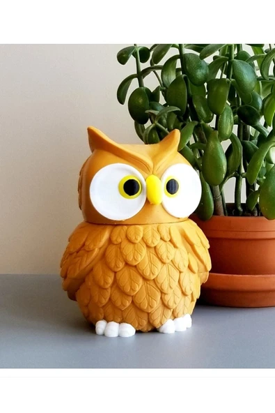 TuransoyCraft Şirin Baykuş Dekoratif Biblo 15 Cm ürün görseli 1