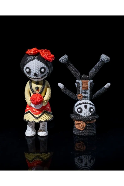 TuransoyCraft Cadılar Bayramı Ölü Gelin Oyuncak Ölü Gelin Damat Örgü Oyuncak Halloween Ölü Gelin 12CM ürün görseli 1