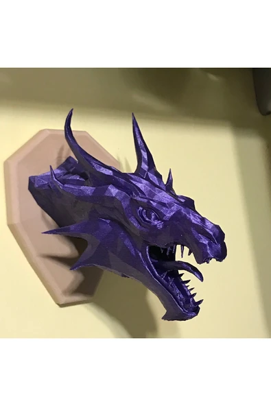 TuransoyCraft Game Of Thrones Ejderha Duvar Dekoru Duvara Asmalı Ejderha Kafası ürün görseli 1