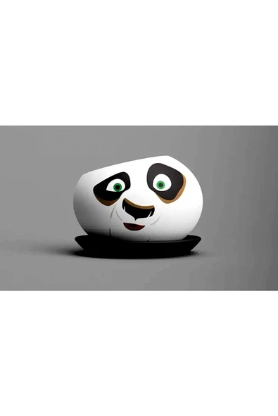 TuransoyCraft Kung Fu Panda Saksı Boyalı Figür 15 cm - 02 ürün görseli 1