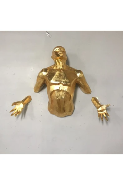 TuransoyCraft Modern Adam Duvar Dekoru Sculpture Angel Man Wall ürün görseli 1