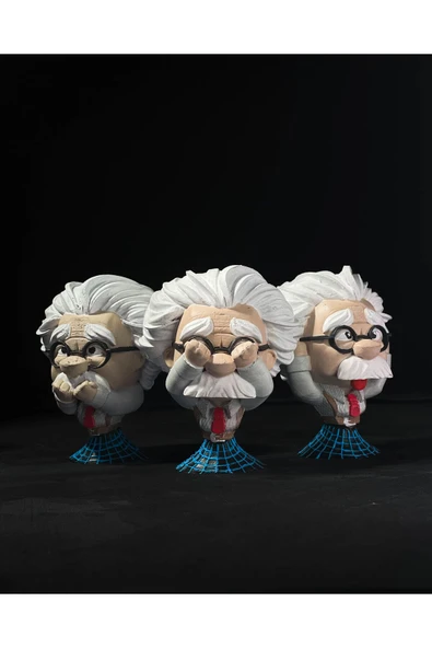 TuransoyCraft Albert Einstein Görmedim - Duymadım - Bilmiyorum Heykelleri ürün görseli 1