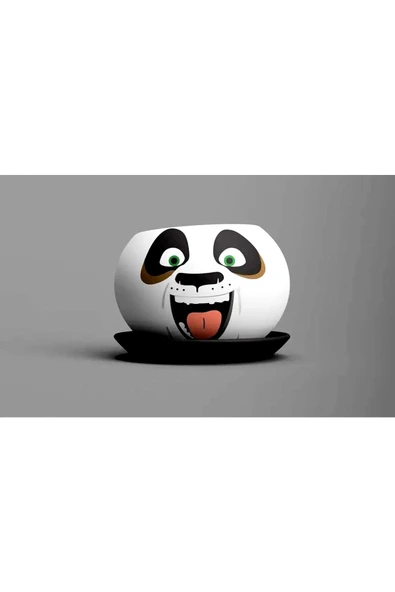 TuransoyCraft Kung Fu Panda Saksı Boyalı Figür 15 Cm - 03 ürün görseli 1