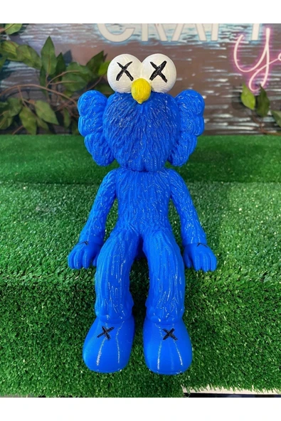 TuransoyCraft Kaws BFF Vinyl Sitting Boyalı Figür 20 CM BOY ürün görseli 1