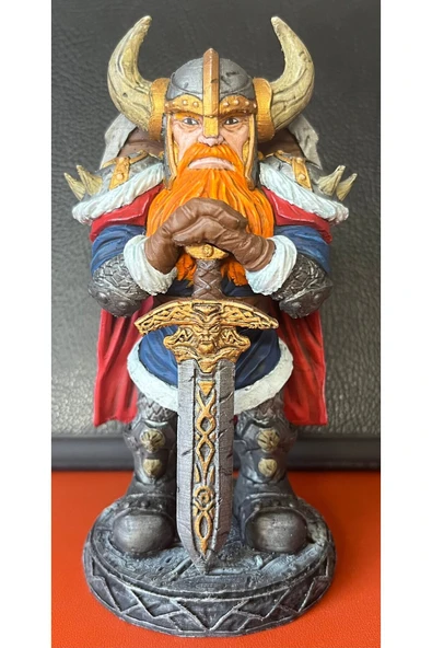 TuransoyCraft Viking Büst Viking Savaşçısı Dekoratif Obje 14CM ürün görseli 1