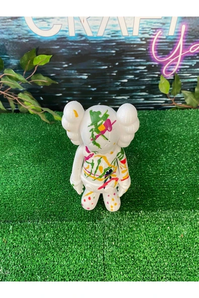 TuransoyCraft Kaws Thinking Boyalı Figür 23 CM BOY - Resim 8
