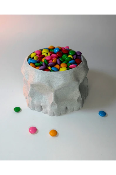 TuransoyCraft Kafatası Kase - Saksı ürün görseli 1