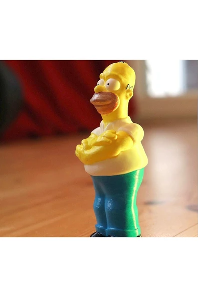 TuransoyCraft Homer Simpson Simpsons Simpsonlar Boyalı Figür 15 Cm ürün görseli 1