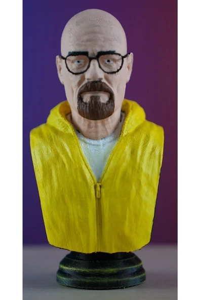 YaspeCraft Walter White Breaking Bad Boyalı Büst / Figürü 15 Cm ürün görseli 1