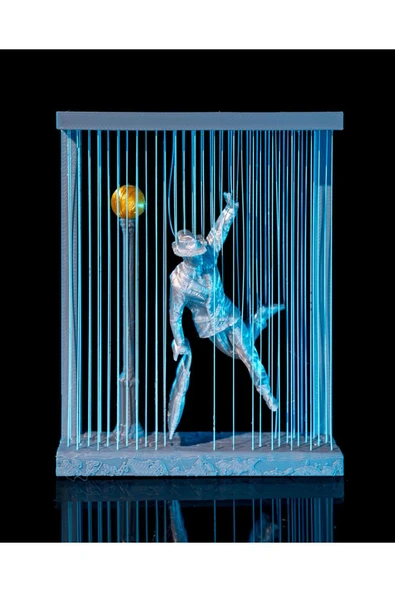 TuransoyCraft Singin in the Rain Yağmurda Dans Eden Adam Boyutlu Dekoratif Obje Broadway Dekoratif Obje 10CM ürün görseli 1